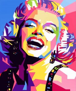 The Actress Marilyn Monroe Pop Art paint by number