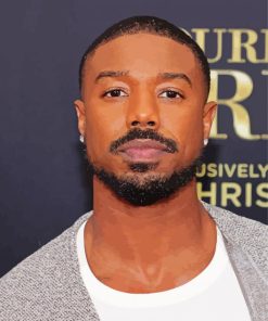 The American Actor Michael B Jordan paint by number