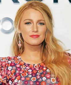 The American Actress Blake Lively paint by number