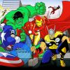 The Avengers Superheroes Series paint by number
