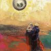 The Black Sun By Odilon Redon paint by number