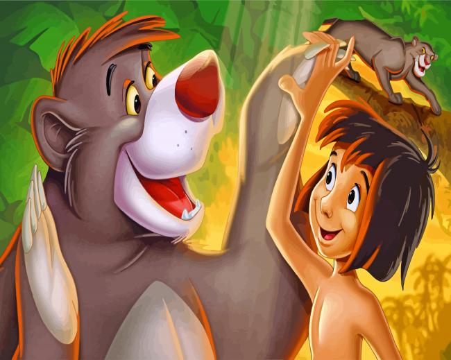 The Jungle Book Animation paint by number