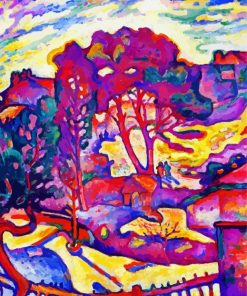 The Large Trees By Georges Braque paint by number