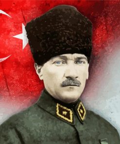 The President Mustafa Kemal Ataturk paint by number