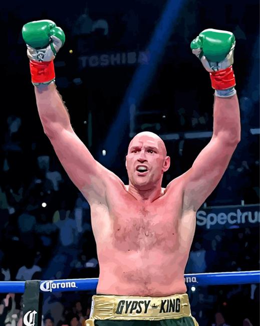 The Professional Boxer Tyson Fury paint by number