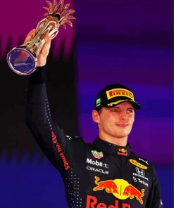 The Race Car Driver Max Verstappen paint by number