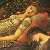 The Rose Bower By Edward Burne Jones paint by number