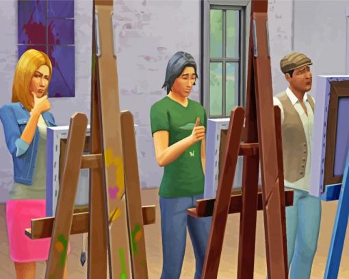 The Sims 4 Characters paint by number