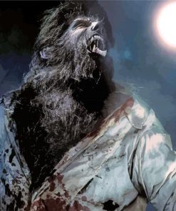 The Wolfman Horror Movie paint by number