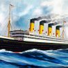Titanic Steamship paint by number