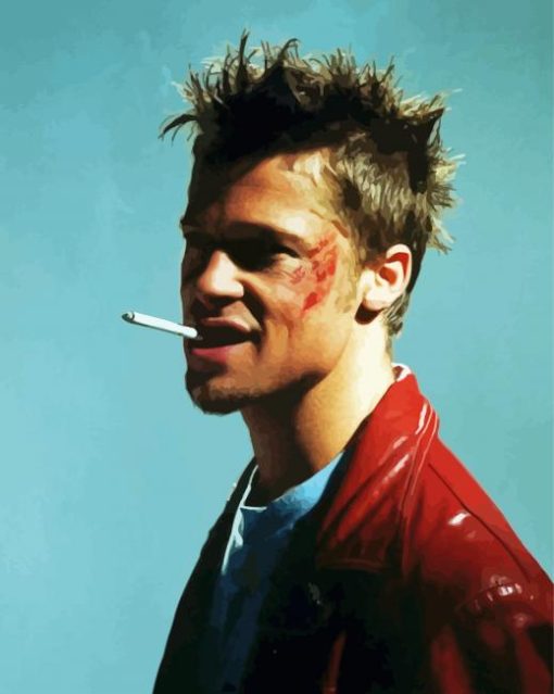 Tyler Durden Brad Pitt paint by number