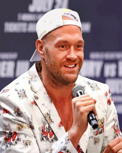 Tyson Fury paint by number