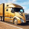 Volvo Semi Truck paint by number