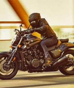Yamaha VMAX Rider paint by number