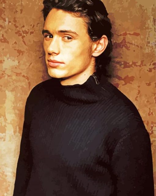 Young James Franco paint by number