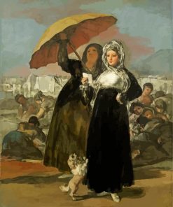 Young Women With A Letter By Francisco Goya paint by number
