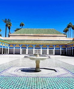 Bahia Palace Marrakech paint by number