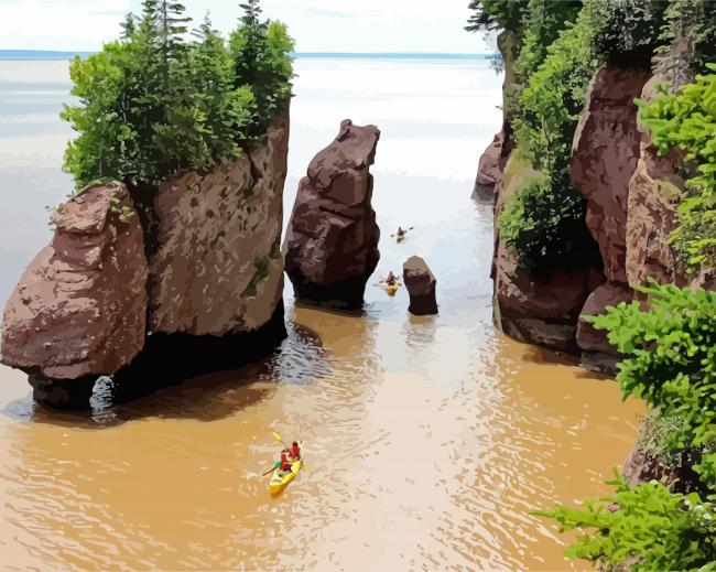 Bay Of Fundy Canada paint by number