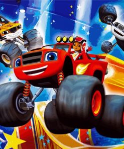 Blaze And The Monster Machines paint by number