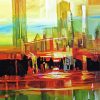Colorful Abstract City paint by number