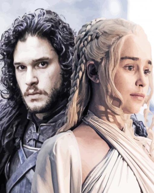 Daenerys And Jon paint by number