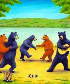 Dancing Bears paint by number