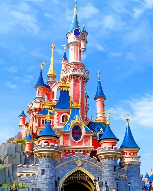 Disney Castle Paint By Numbers - Numeral Paint Kit