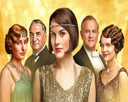 Downton Abbey Movie paint by number