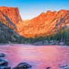 Dream Lake In Rocky Mountain National Park paint by number