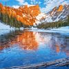 Dream Lake National Park In Colorado paint by number