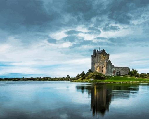 Dunguaire Castle Of Galway paint by number
