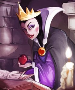 Evil Queen Disney Character paint by number