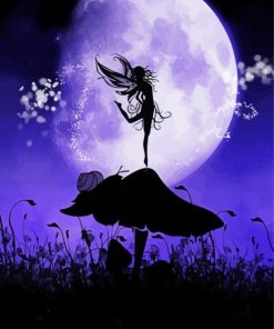 Fairy Silhouette paint by number