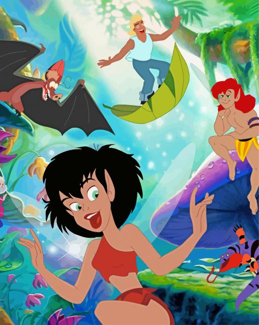 Ferngully Film Paint by number