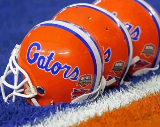 Florida Gators Helmet paint by number