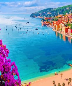 French Riviera France paint by number
