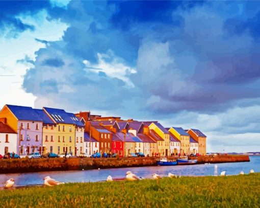 Galway Buildings paint by number