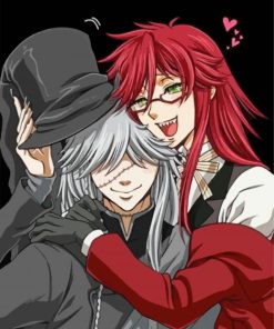 Grell Sutcliff And Sebastian paint by number