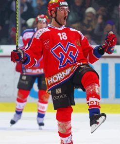 Ice Hockey Player Ahren Spylo paint by number