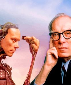 Isaac Asimov Robots paint by number