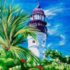Key West Lighthouse By Alan Metzger paint by number