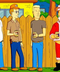 king Of The Hill Cartoon paint by number