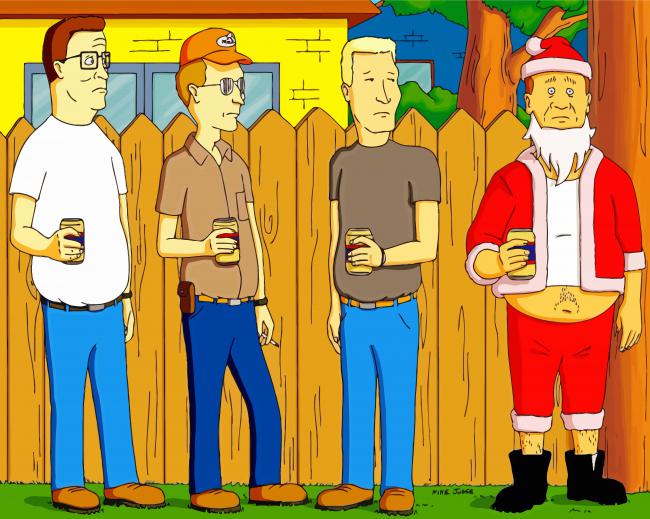 king Of The Hill Cartoon paint by number