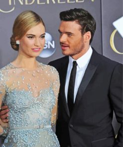 Lily James And Richard Madden paint by number