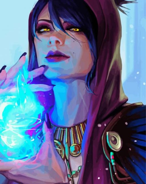 Magician Morrigan paint by number