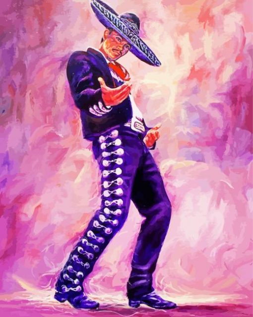 Mariachi By Ed Breeding paint by number