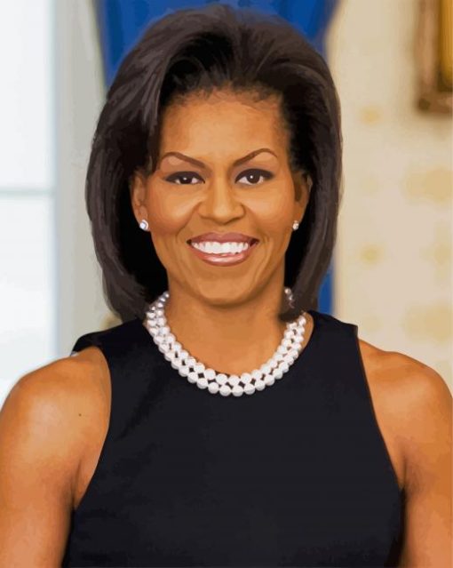 Michelle Obama Portrait paint by number