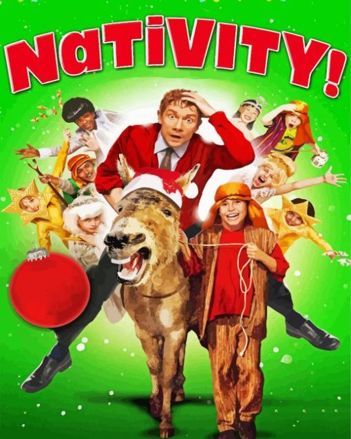 Nativity Movie paint by number