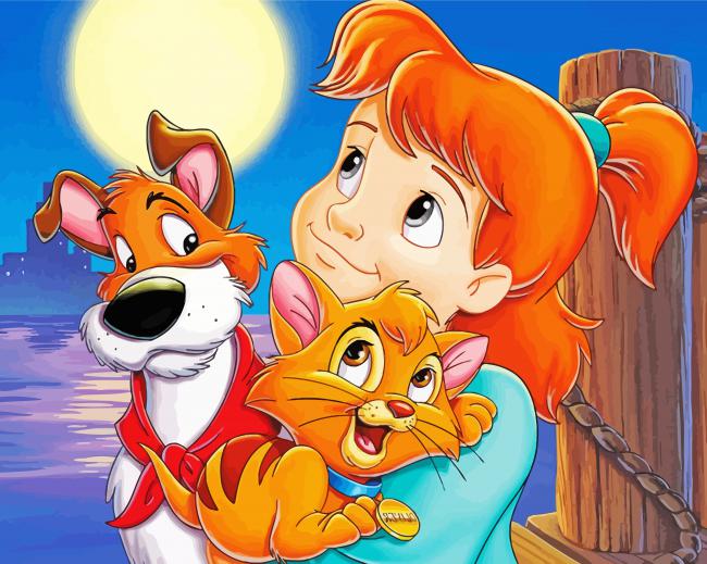Oliver And Company Disney Paint By Numbers - PBN Canvas