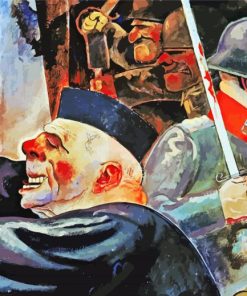 Pillars Of Society By George Grosz paint by number